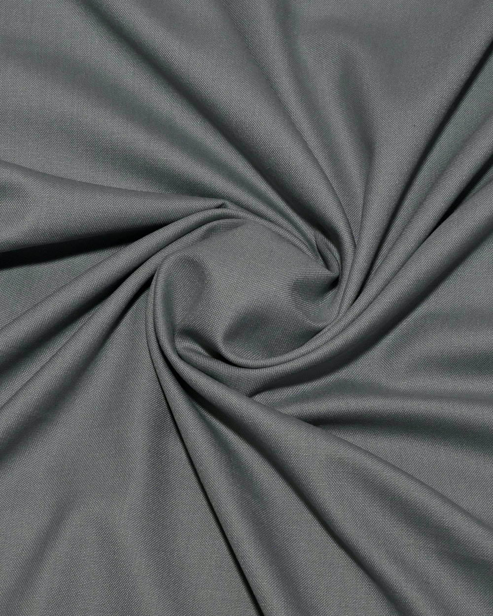 Steel Grey  Wool Blend Suiting Fabric