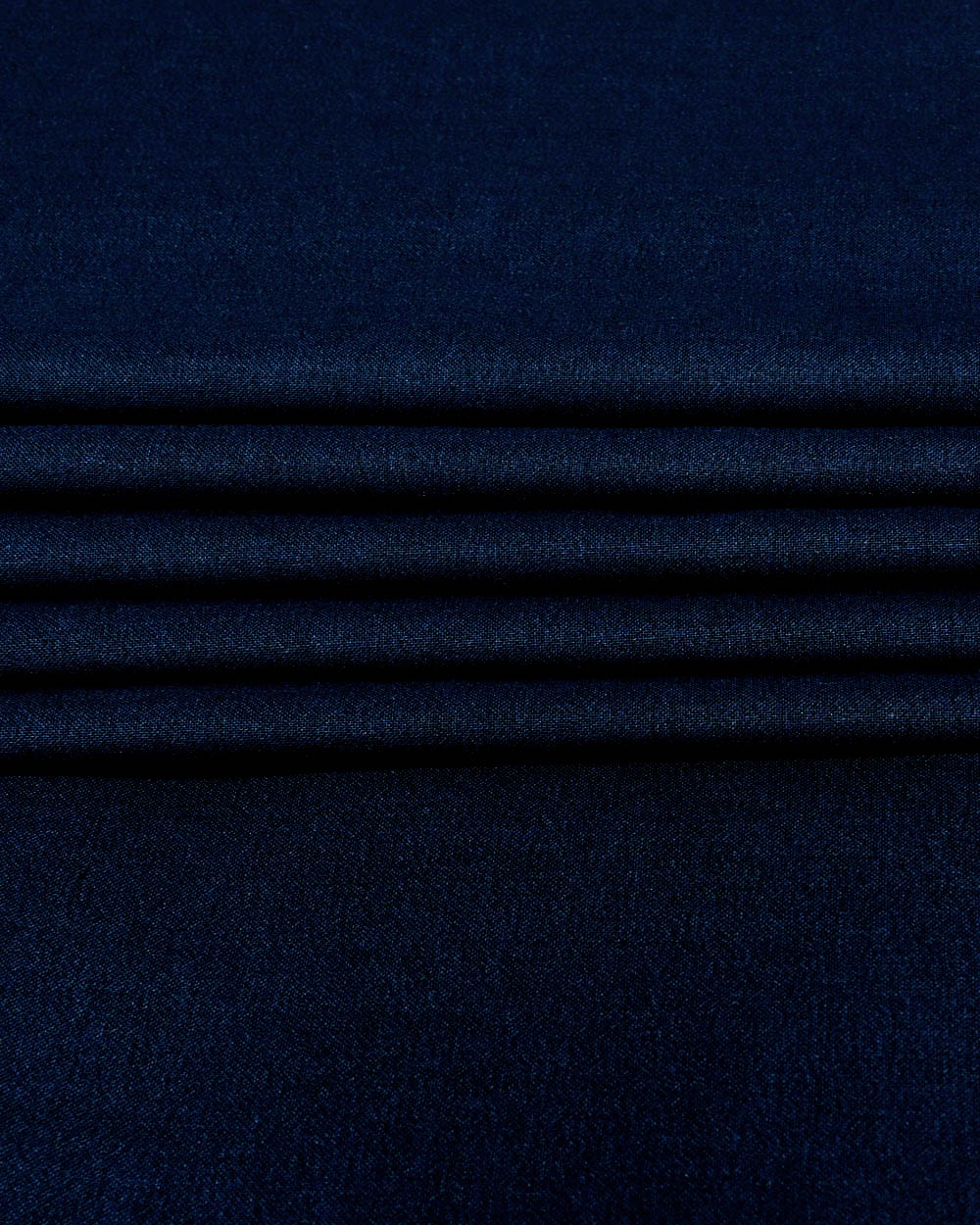 Dark Blue Wool Blend Suiting Fabric